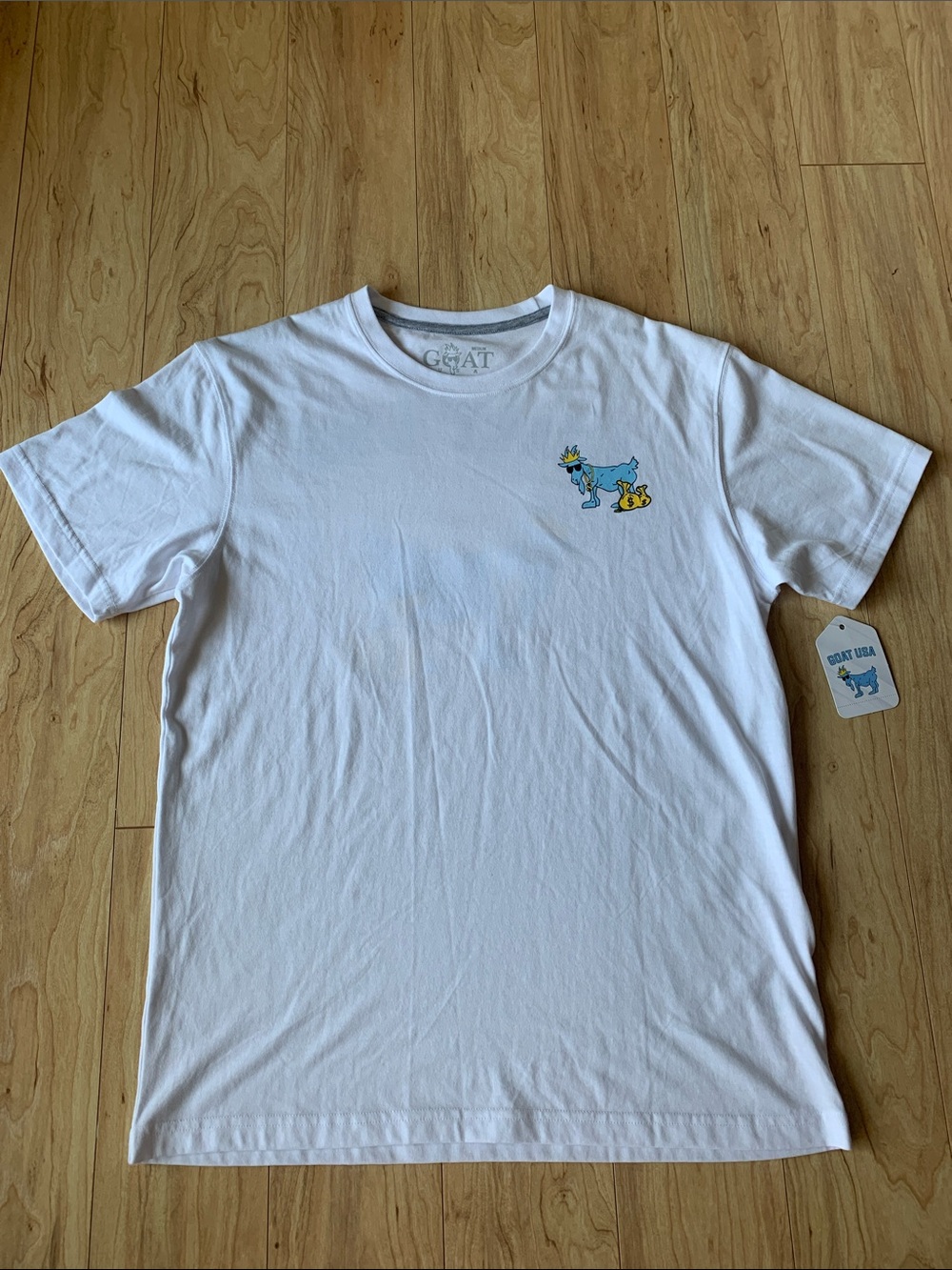 GOAT USA White Crewneck Tee Cashmoney